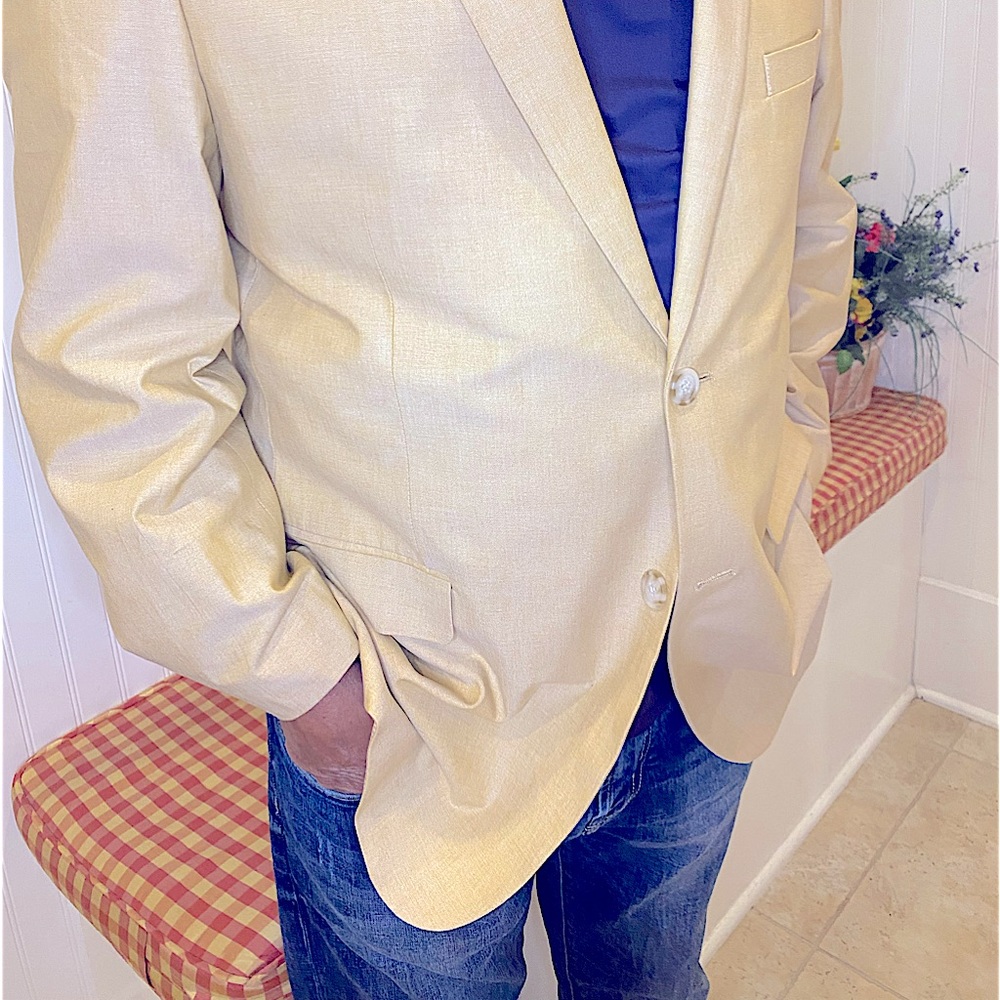 Tailored Golden Suit Jacket